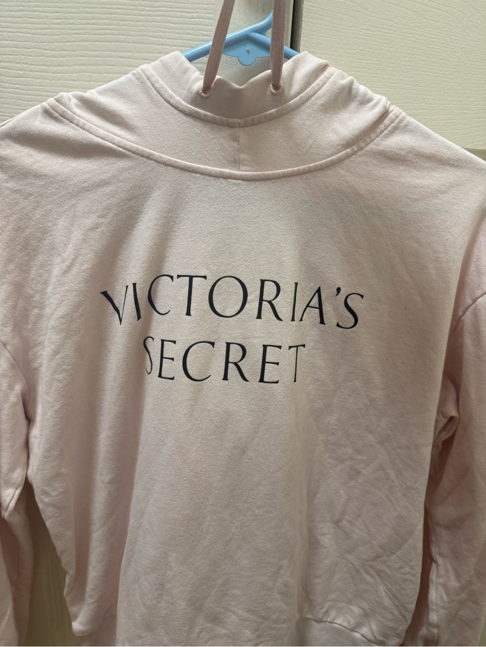 Victoria's Secret light pink Logo Pullover Hoodie